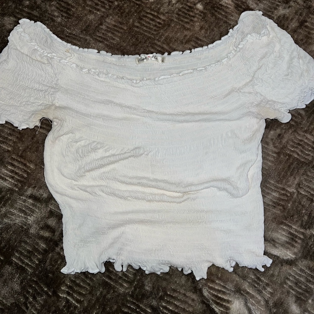 Off the shoulder crop top